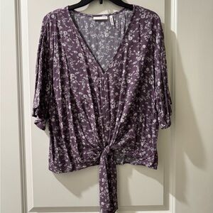 Floral Purple Women's Top